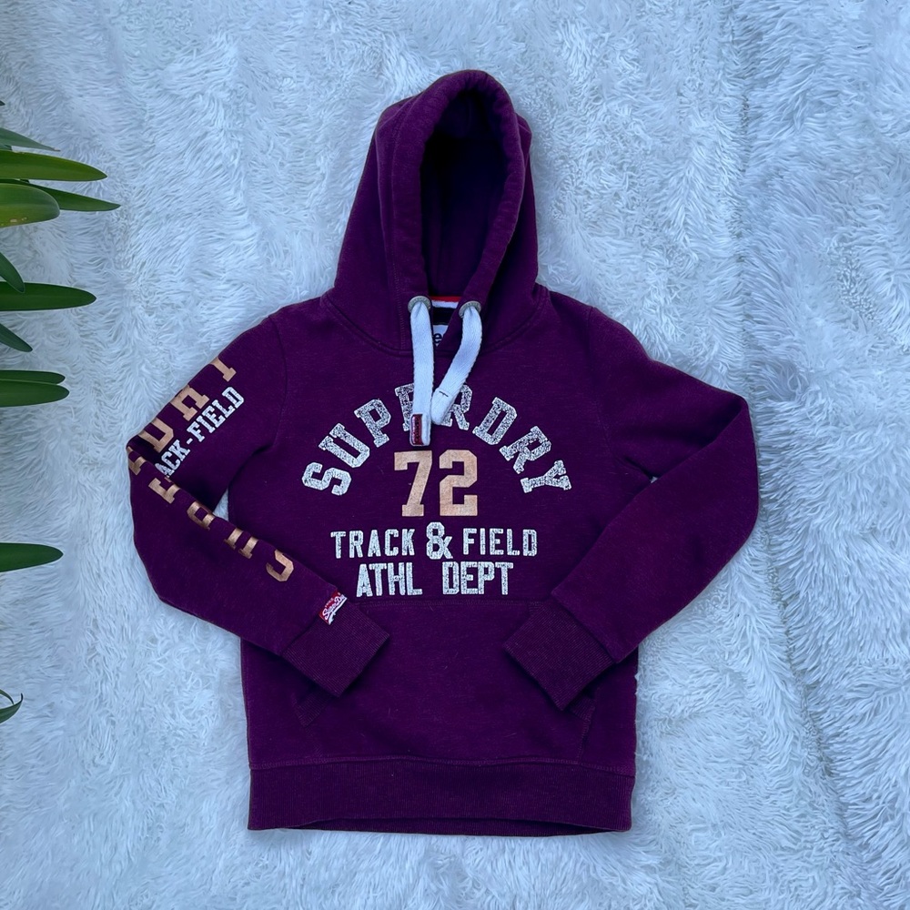 Superdry Track Field Athletics Pullover Hoodie US4